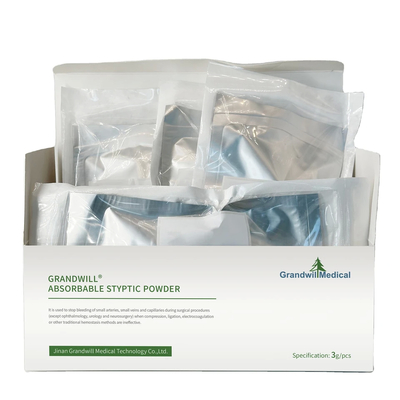 Absorbable Hemostatic Powder For Surgery Bleeding Wounds Sterile Topical Texture